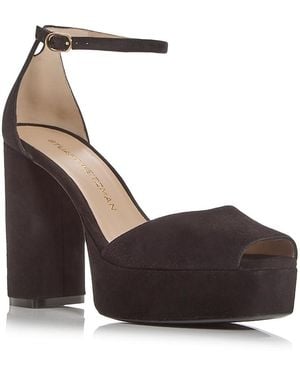 Stuart Weitzman Sabrina Platform Sandals - Metallic