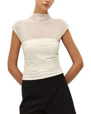 Elodie the Label Lana Mock Neck Top - White