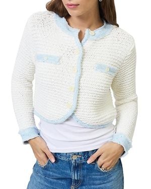 Central Park West Celeste Cardigan Sweater - Gray