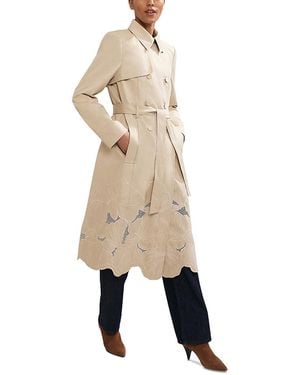Phase Eight Elm Cutwork Trench Coat - Natural