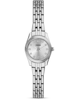 Fossil Scarlette Mini Watch, 20Mm - White