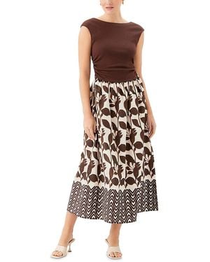 Fifteen Twenty Carina Long Contrast Dress - Brown