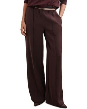 Reiss Sonnie Petite Wide Leg Pants - Red