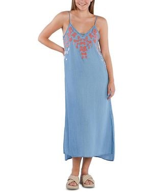 Billy T Flower Garden Slip Dress - Blue