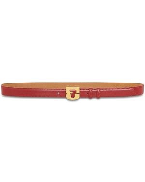 Gerard Darel Le Lauren Leather Belt - White