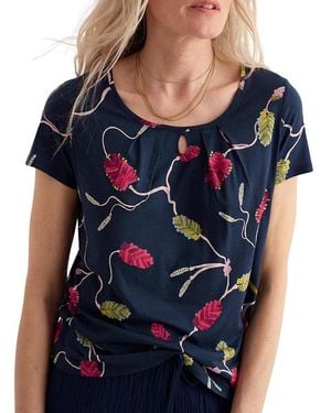 Seasalt Cornwall Appletree Scoop Neck Jersey T-Shirt - Blue