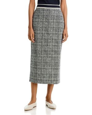 Fabiana Filippi Tweed Pencil Skirt - Gray