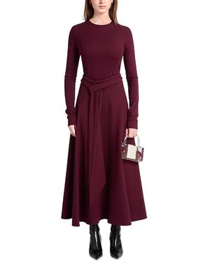 Kate Barton Belted A Line Dress - Purple