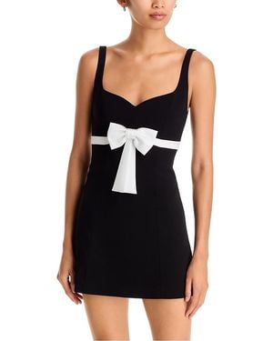 Alice + Olivia Eve Bow Mini Dress - Black