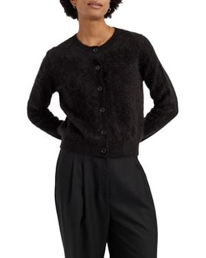 Chinti & Parker Brushed Cashmere Cardigan - Black