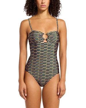 Jets by Jessika Allen Bandeau One Piece Swimsuit - Black