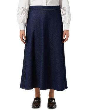 Marina Rinaldi Mrsballo Denim Skirt - Blue