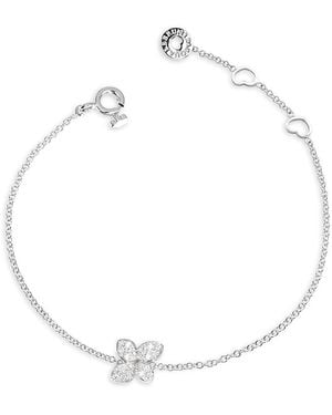 Pasquale Bruni 18K Petit Garden Diamond Flower Chain Bracelet, 0.15 Tcw - White