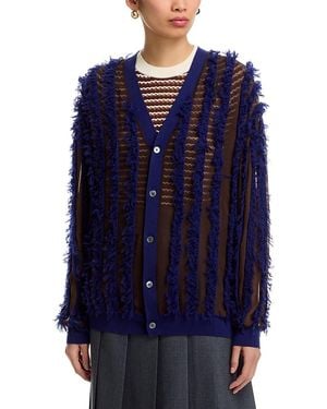 Zankov Fringe Cardigan - Blue