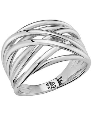 Oradina Sterling Lattice Ring - White