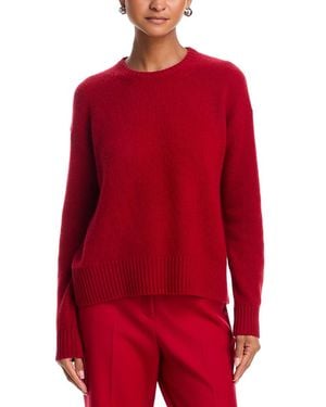 Aqua 100% Cashmere Crewneck Sweater - Red
