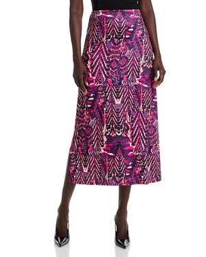 AREA STARS Lee Jersey Midi Skirt - Purple