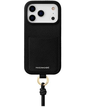 Maison De Sabre Sling Phone Case Iphone 18 Pro Max - Black