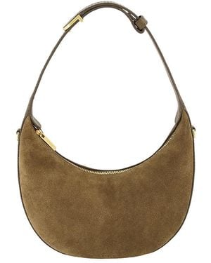 Vince Small Suede Hobo Bag - Gray