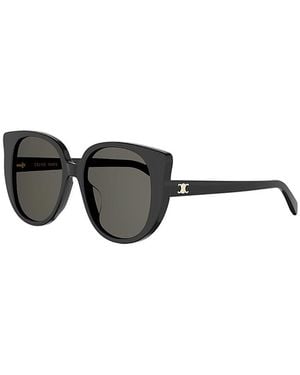 Celine Butterfly Triomphe Sunglasses, 55Mm - Black