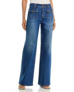 Ramy Brook Fay High Rise Wide Leg Jeans - Blue