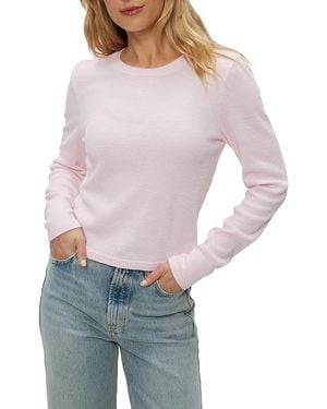 Michael Stars Palmer Crop Crew Tee - Purple