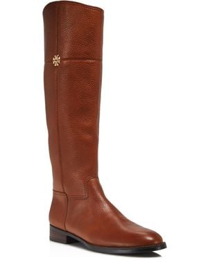 Tory Burch Jolie Leather Riding Boots - Brown