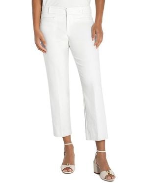 Liverpool Los Angeles Plus Welt Pocket Crop Pants - White