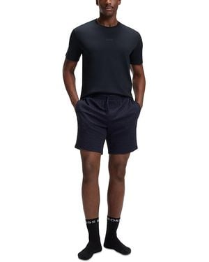 BOSS T-Shirt & Shorts Pajama Set - Blue
