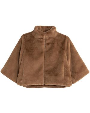 Echo Sheared Mink Faux Fur Jacket - Brown