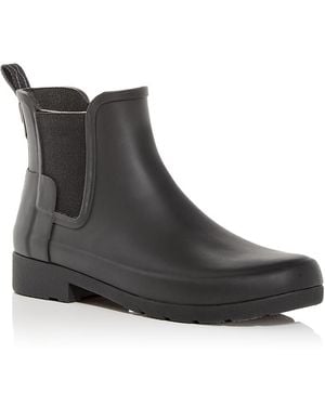 HUNTER Refined Chelsea Boots, Rubber - Black