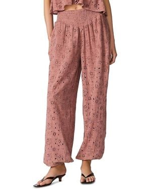 Steve Madden Tillie Eyelet Pants - Red