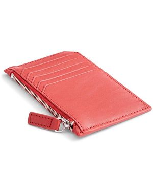 ROYCE New York Leather Zipper Credit Card Case