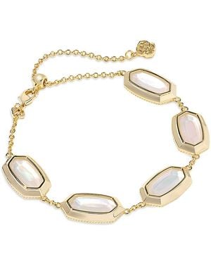 Kendra Scott Elaina Stone Bezel Chain Bracelet - Metallic