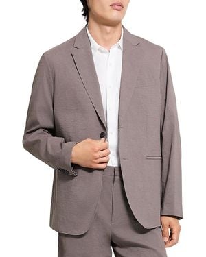Theory Standard Linen Blend Suit Jacket - Gray