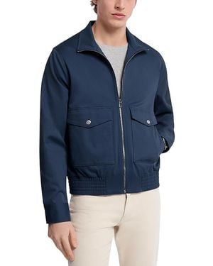 Michael Kors Cotton Stretch Harrington Jacket - Blue