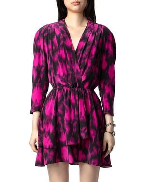 Zadig & Voltaire Rogers Mini Dress - Purple