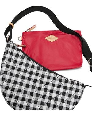 MZ Wallace Metro Smile Small Quilted Crossbody Bag - Red