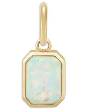 Moon & Meadow 14K Lab Created Opal Pendant - Blue