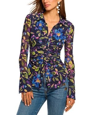 Ramy Brook Floral Talisa Top - Blue