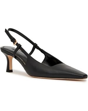 PAIGE Winnie Leather Slingback Pumps - Black