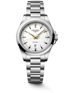 Longines Conquest Watch, 30Mm - Metallic