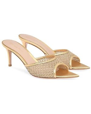 Gianvito Rossi Dorotea 70 Mule - Natural