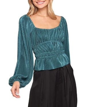 Petal & Pup Ceppia Plisse Top - Blue
