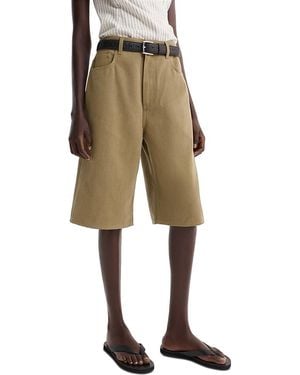 Rohe Baggy Fit Denim Shorts - Natural