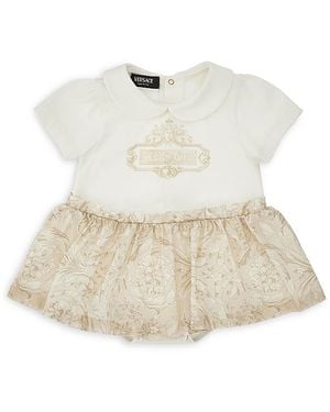 Versace Jersey Logo Romper - White