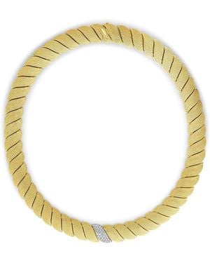 Roberto Coin 18K & San Marco Textured Collar Necklace - Metallic