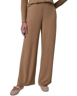 Donna Karan Dkny Wide Leg Pull On Pants - Brown