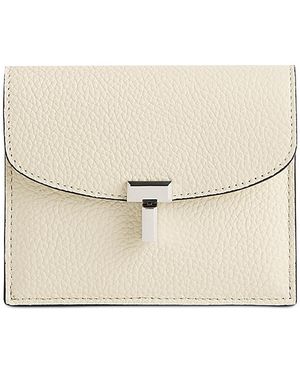 TOTEME Pebbled Leather Card Holder - Natural