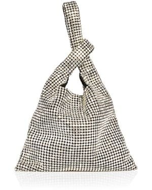 Aqua Small Crystal Evening Bag - White